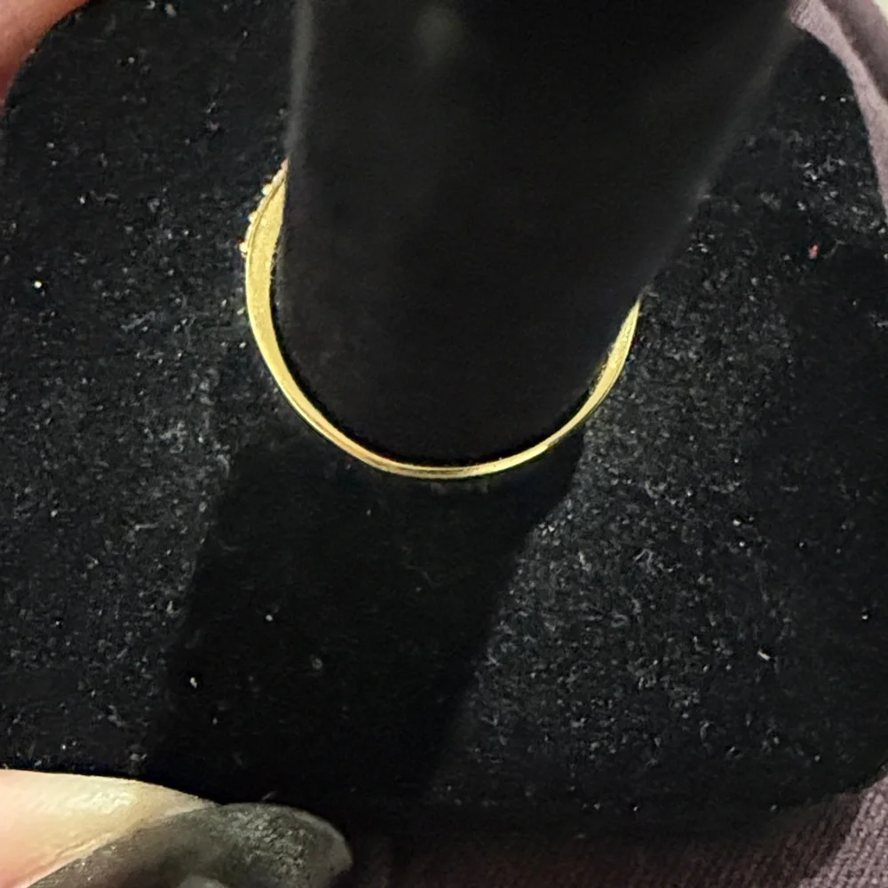 1/5 CTW Lab-Grown Diamond Band in Sterling Silver with 18K Gold Plate Whimly - Picture 3 of 5
